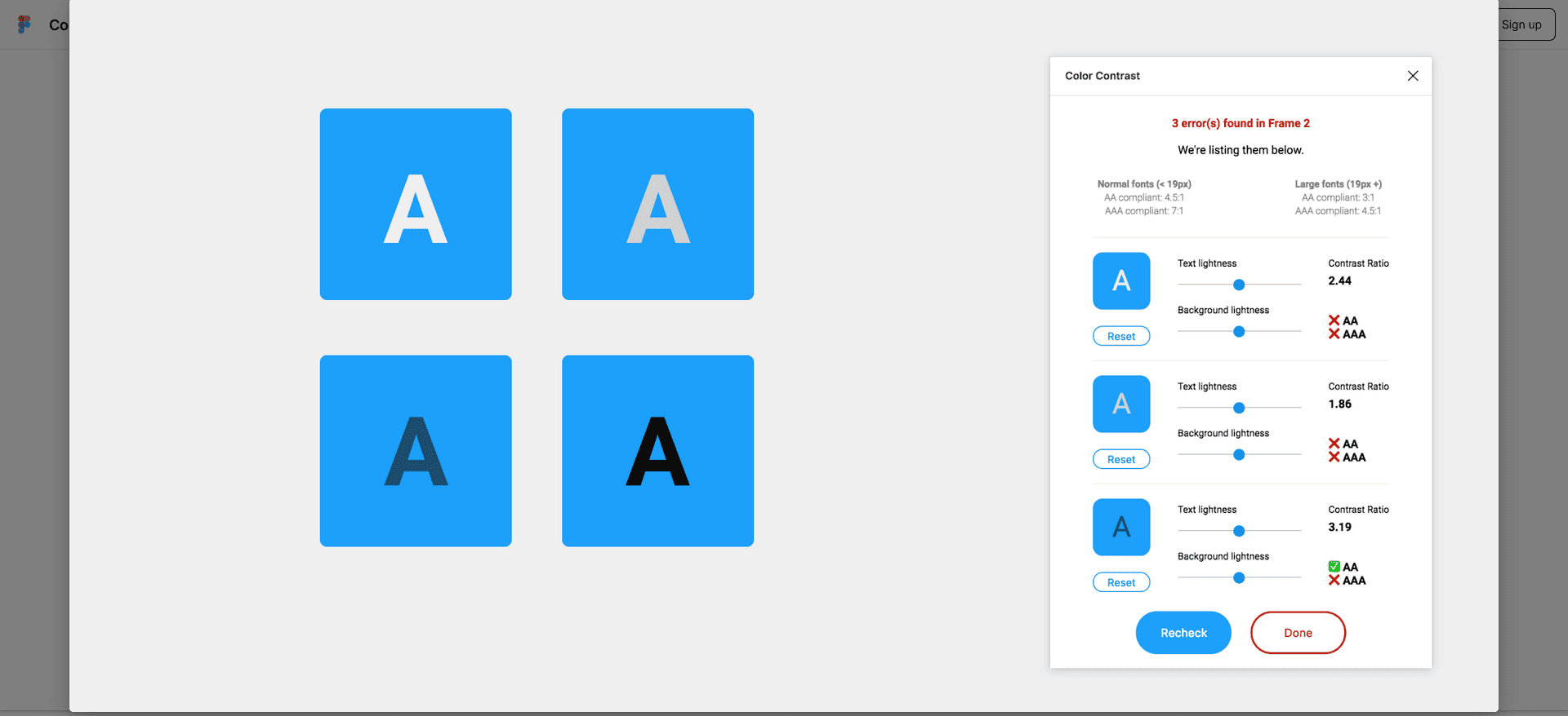 A11y - Color Contrast Checker