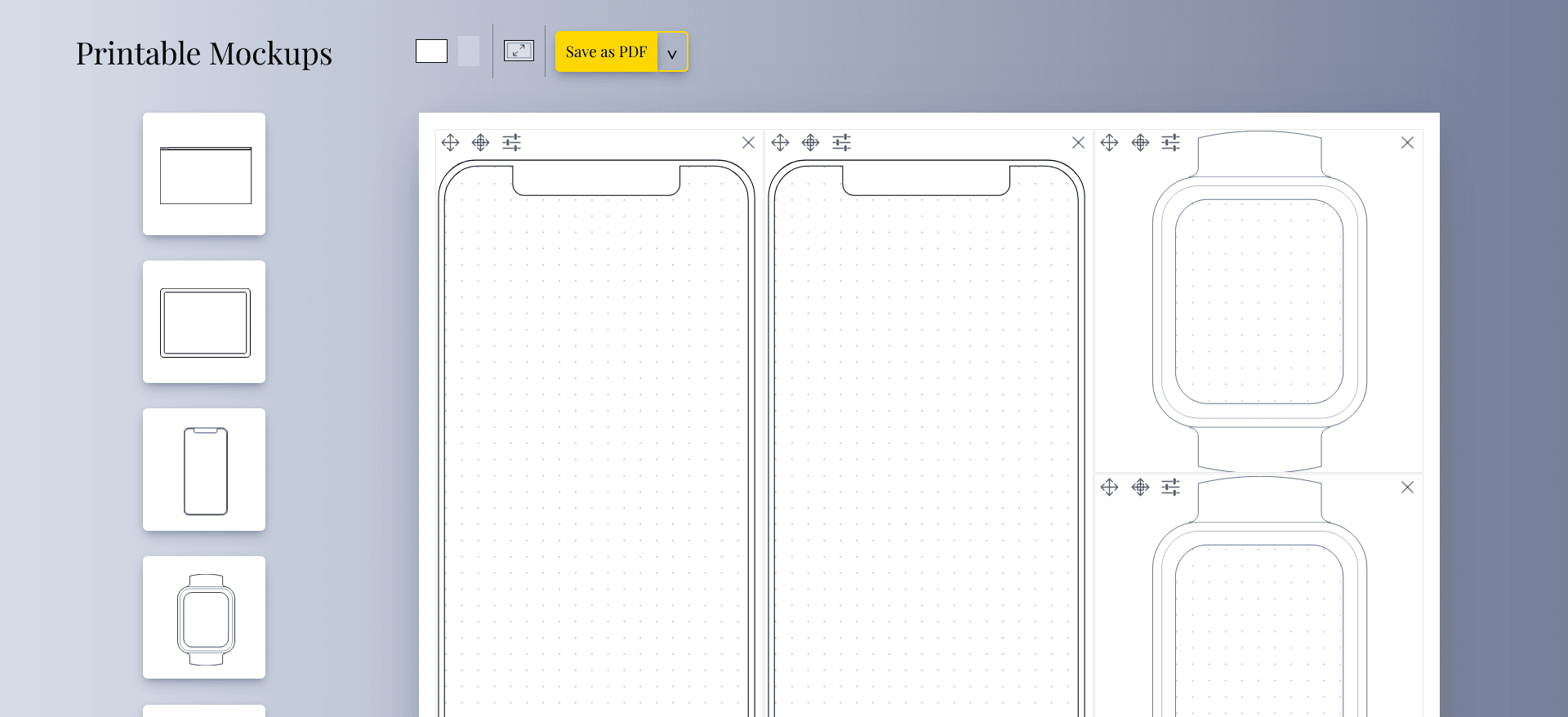 Printable Mockups by Alex Adam