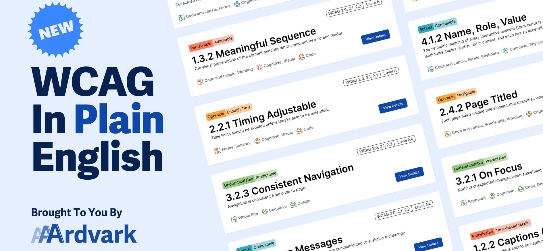 WCAG in plain english by Aaardvark