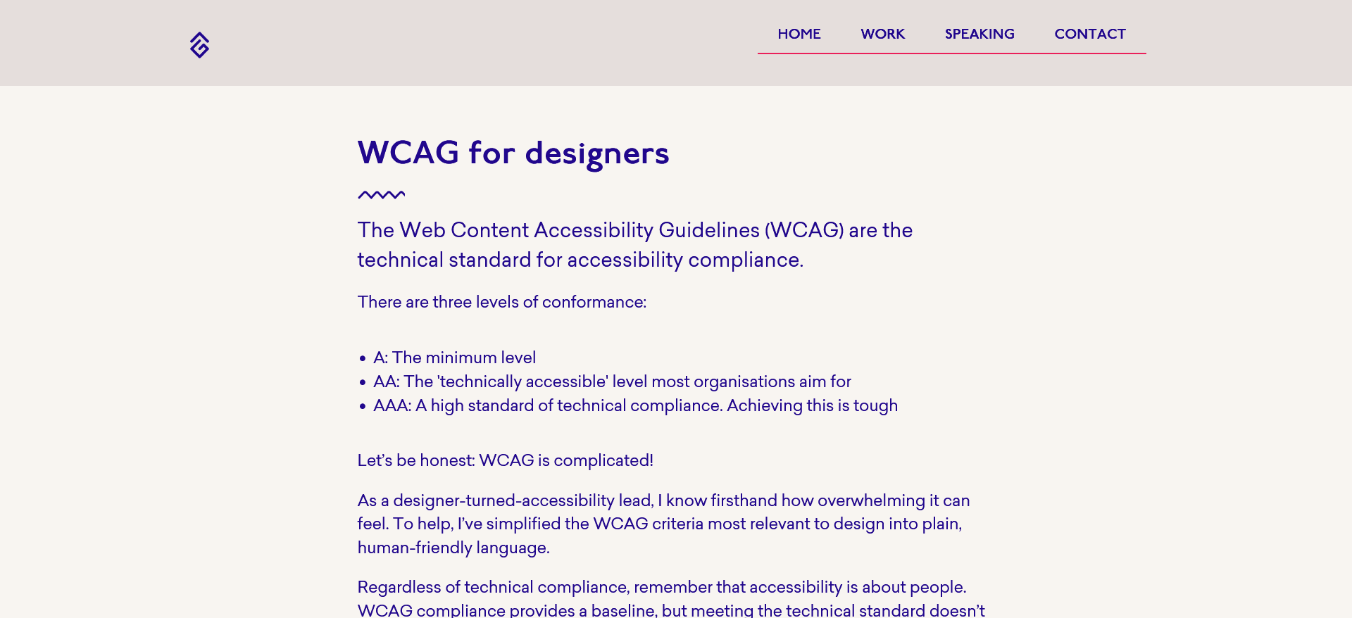 WCAG for designers