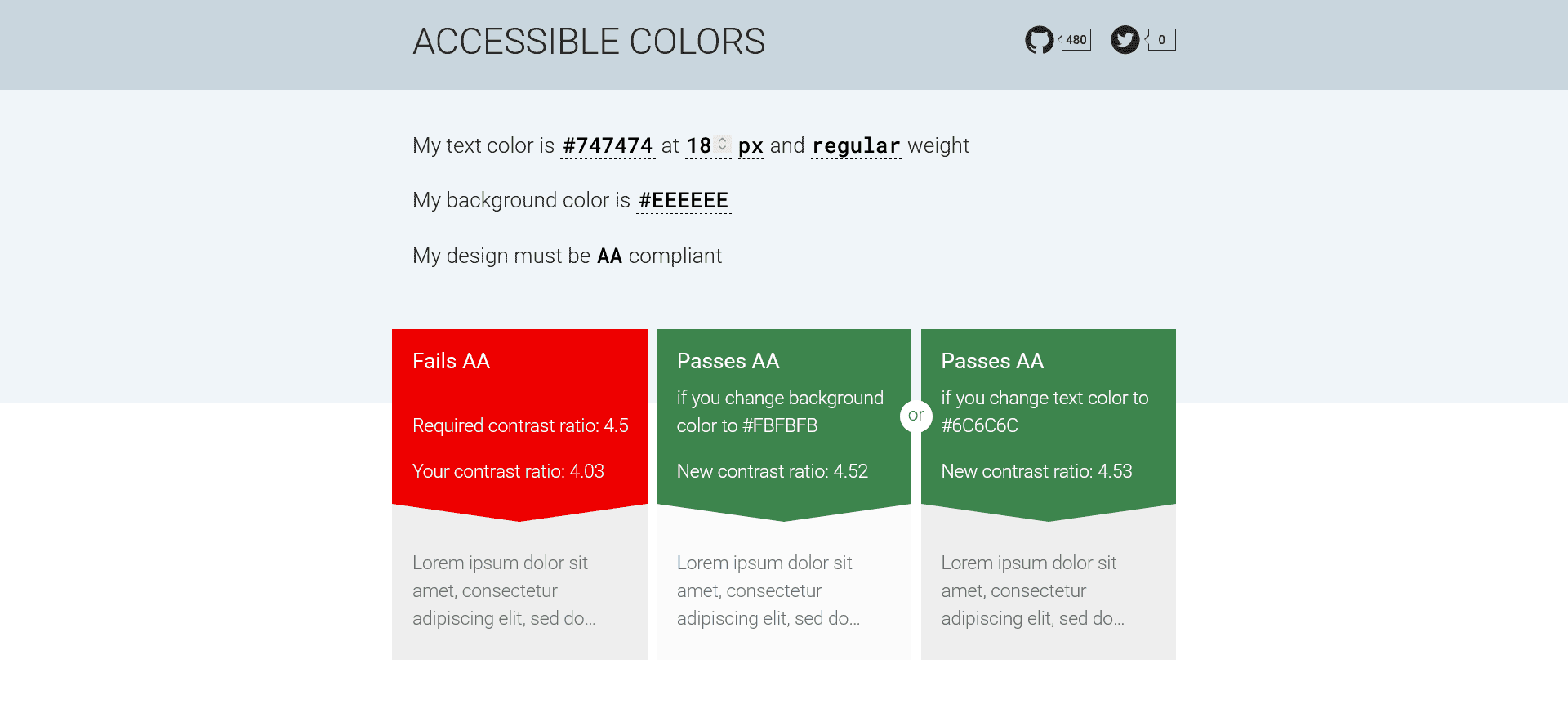 Accessible colors