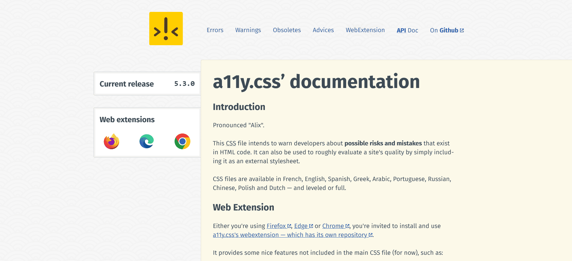 a11y.css’ documentation