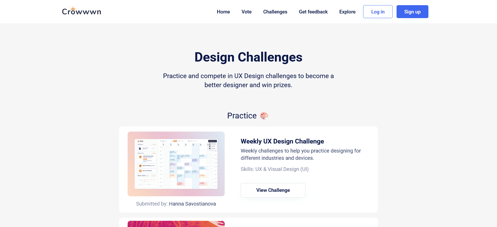 Design Challenges by Crowwwn