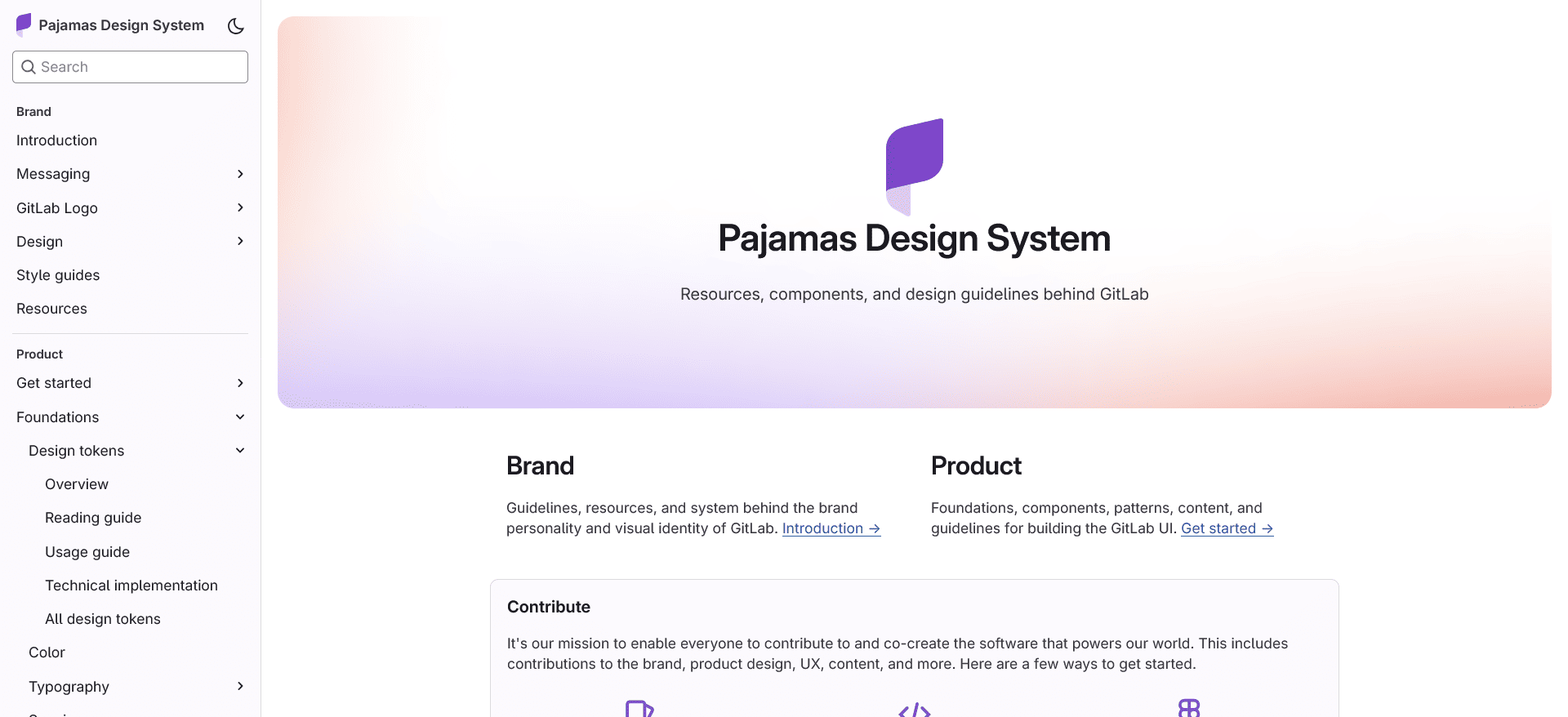 Pajamas Design System by Gitlab