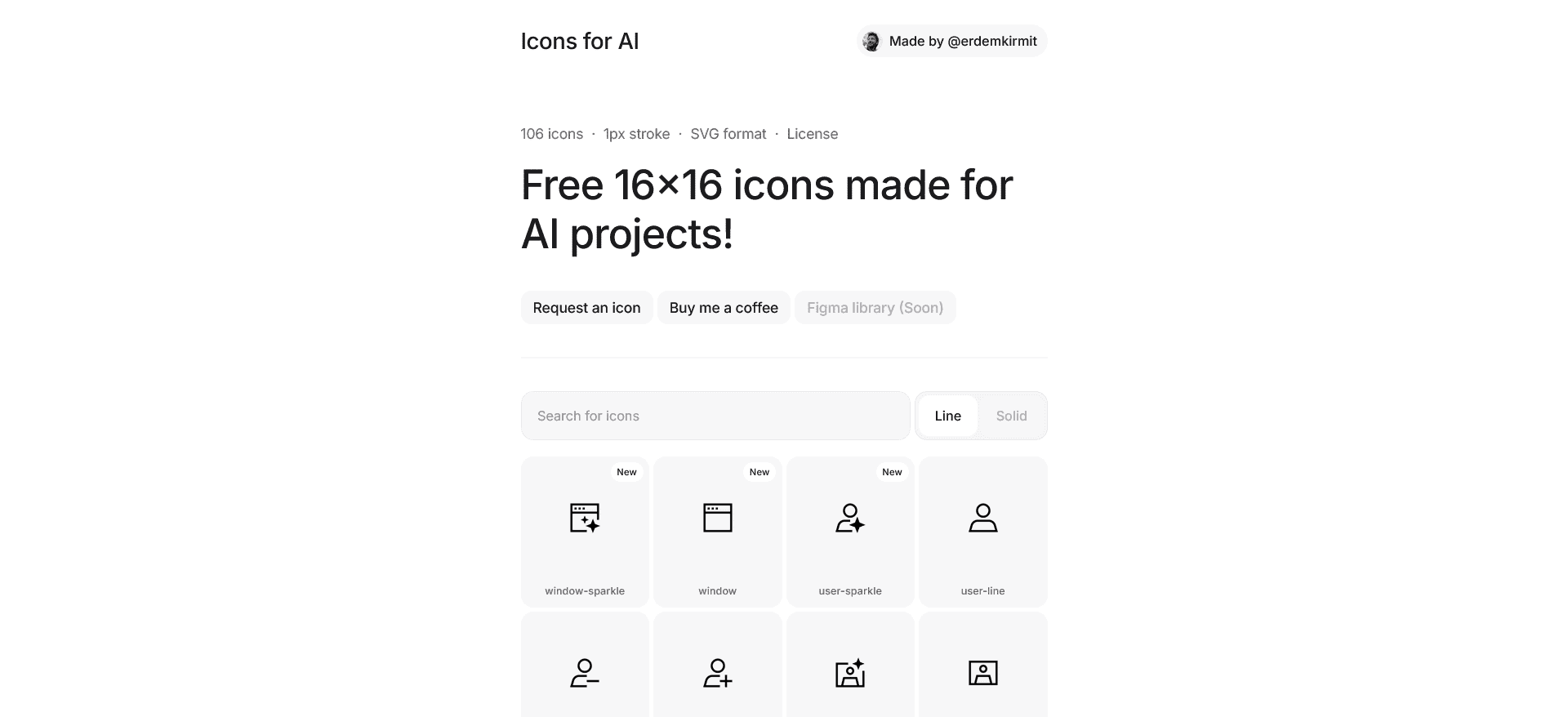 Icons for AI