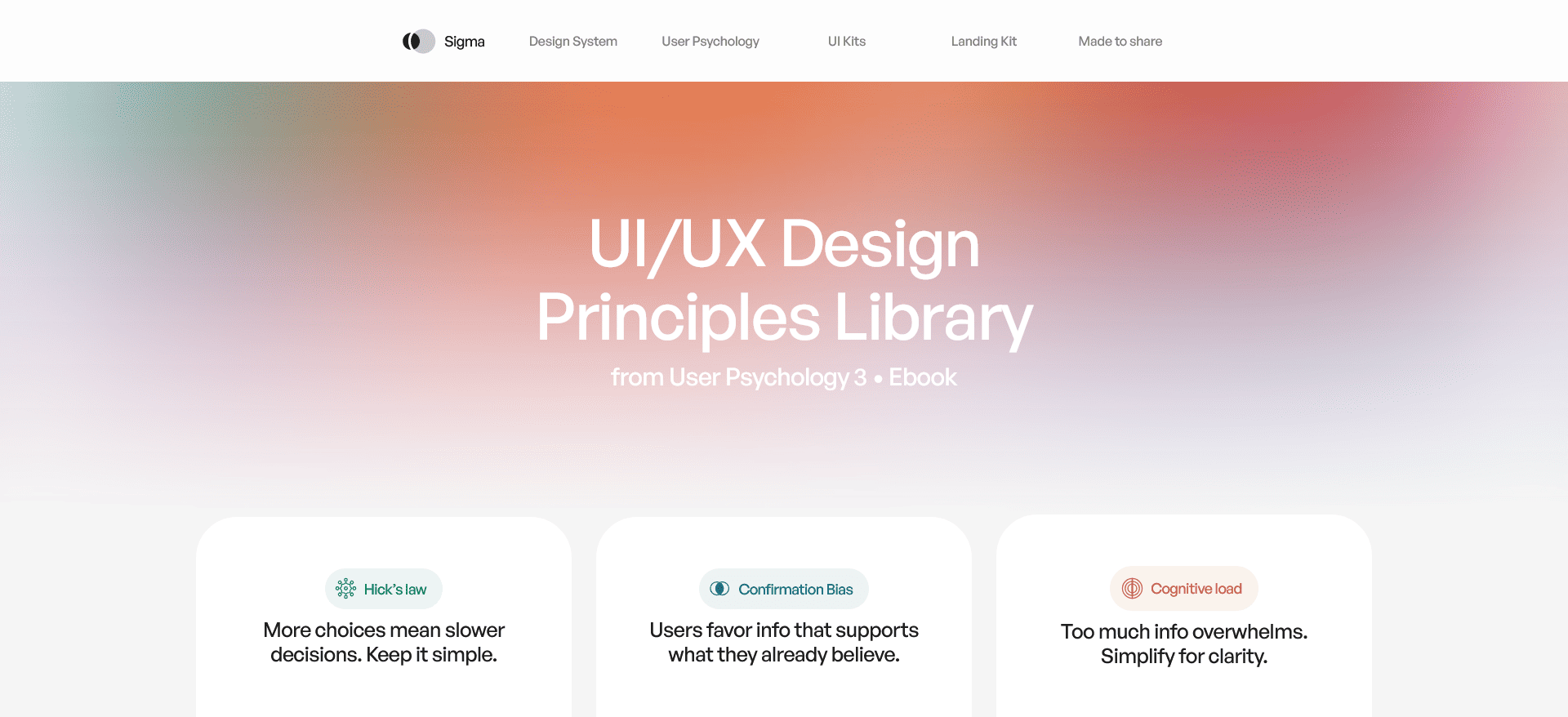 UI/UX Design Principles Library