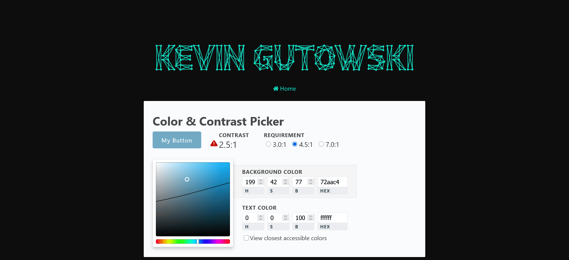 Color & Contrast Picker