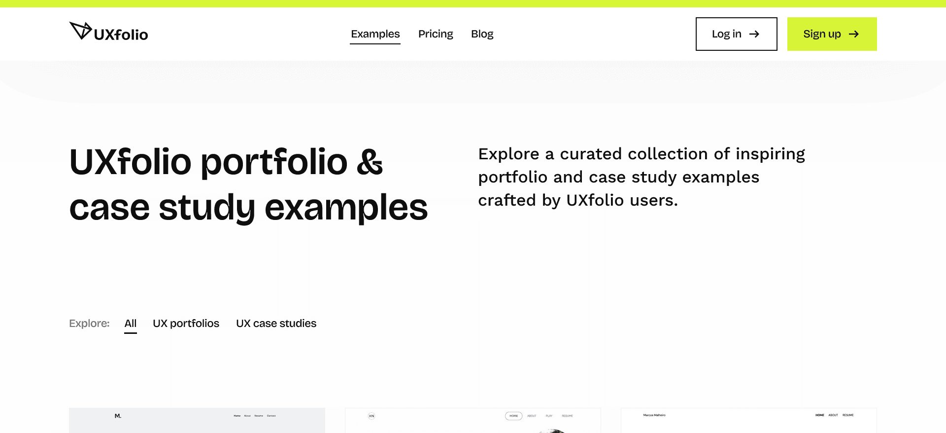 Uxfolio